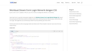 
                            5. Membuat Desain Form Login Menarik dengan CSS - Kursus Website