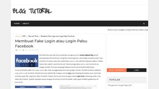 
                            6. Membuat Fake Login atau Login Palsu Facebook - Blog Tutorial