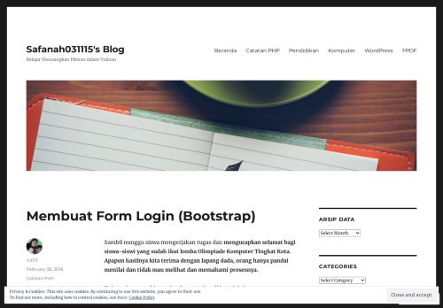 
                            11. Membuat Form Login (Bootstrap) – Safanah031115's Blog