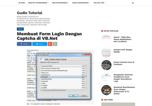 
                            6. Membuat Form Login Dengan Captcha di VB.Net | Gudio Tutorial