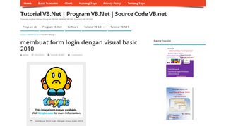 
                            5. membuat form login dengan visual basic 2010 | Tutorial VB.Net ...