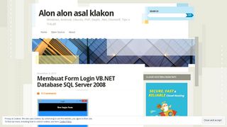 
                            10. Membuat Form Login VB.NET Database SQL Server 2008 | Alon alon ...