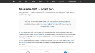 
                            7. Membuat ID Apple - Apple Support