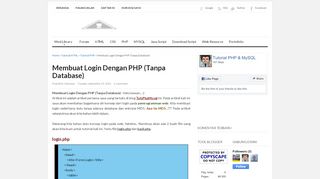 
                            3. Membuat Login Dengan PHP (Tanpa Database) | Belajar PHP dan ...