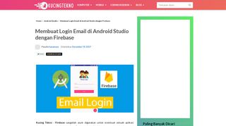 
                            11. Membuat Login Email di Android Studio dengan Firebase - Kucing ...