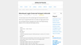 
                            8. Membuat Login External hotspot mikrotik | denucup blog