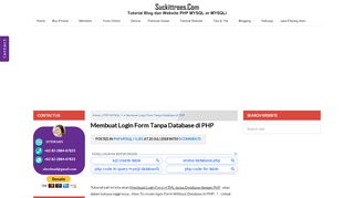 
                            2. Membuat Login Form Tanpa Database di PHP - Suckittrees.com