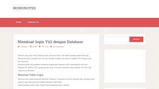 
                            6. Membuat login Yii2 dengan Database ~ mumunotes