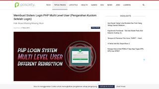 
                            3. Membuat Sistem Login Multi Level User PHP (Arahkan Halaman ...