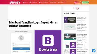 
                            9. Membuat Tampilan Login Seperti Gmail Dengan Bootstrap ...