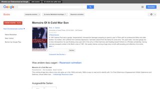 
                            11. Memoirs Of A Cold War Son - Google Books-Ergebnisseite