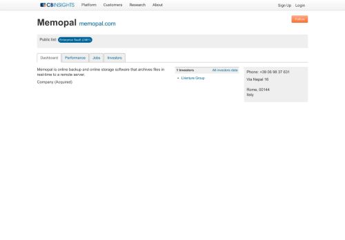 
                            9. Memopal - CB Insights