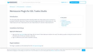 
                            11. Memsource Plugin for SDL Trados Studio – Memsource