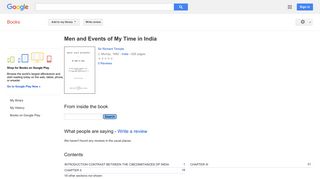 
                            7. Men and Events of My Time in India