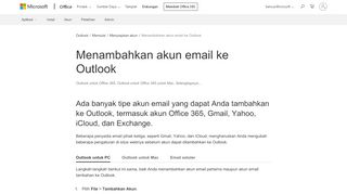 
                            6. Menambahkan akun email ke Outlook - Dukungan Office - Office Support