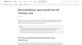 
                            10. Menambahkan akun email lain ke Outlook.com - Outlook - Office Support