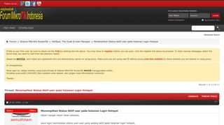 
                            10. Menampilkan Status Aktif user pada halaman Login Hotspot - Forum ...