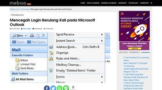 
                            6. Mencegah Login Berulang Kali pada Microsoft Outlook - Media Bisnis ...