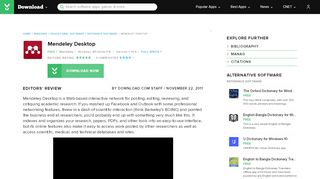 
                            9. Mendeley Desktop - Free download and software reviews - CNET ...
