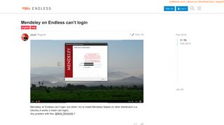 
                            7. Mendeley on Endless can't login - help - Endless Community
