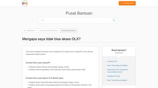 
                            1. Mengapa saya tidak bisa akses OLX? – Pusat Bantuan