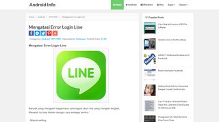 
                            6. Mengatasi Error Login Line - Android Info