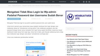 
                            9. Mengatasi Tidak Bisa Login ke Wp-admin Padahal Password dan ...