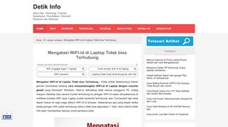 
                            4. Mengatasi WiFi-id di Laptop Tidak bisa Terhubung | Detik Info