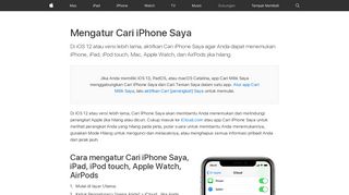 
                            6. Mengatur Cari iPhone Saya di semua perangkat - Apple Support