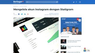 
                            8. Mengelola akun Instagram dengan Statigram - Beritagar