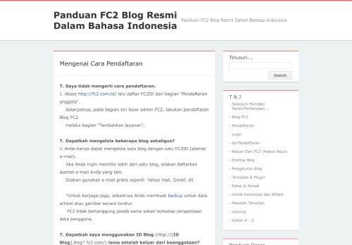 
                            8. Mengenai Cara Pendaftaran - Panduan FC2 Blog Resmi Dalam ...