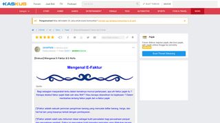 
                            13. Mengenai E-Faktur dan E-Nofa | KASKUS