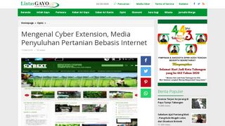 
                            3. Mengenal Cyber Extension, Media Penyuluhan Pertanian Bebasis ...