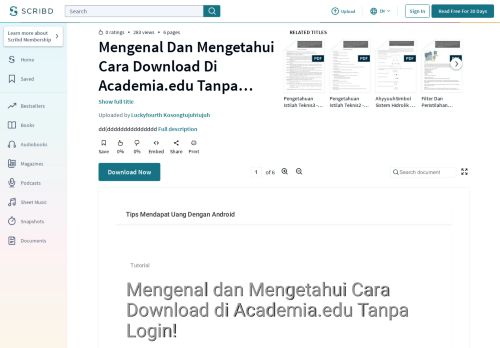 
                            4. Mengenal dan Mengetahui Cara Download di Academia.edu Tanpa ...