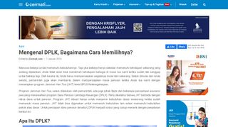 
                            10. Mengenal DPLK, Bagaimana Cara Memilihnya? - Cermati