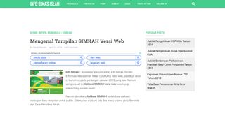 
                            6. Mengenal Tampilan SIMKAH Versi Web - Info Bimas Islam