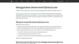 
                            4. Menggunakan alamat email @icloud.com - Apple Support