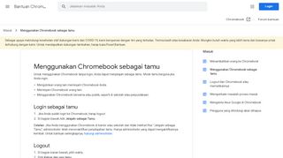 
                            2. Menggunakan Chromebook sebagai tamu - Bantuan Chromebook