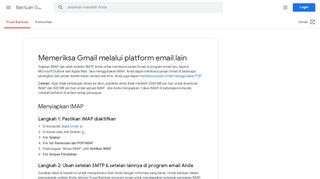 
                            13. Menggunakan IMAP untuk memeriksa Gmail di program email lain ...