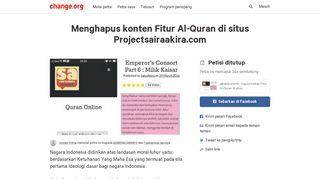 
                            4. Menghapus konten Fitur Al-Quran di situs Projectsairaakira.com