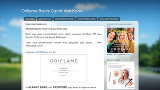 
                            8. MENGIRIMKAN TICKET KE CC ORIFLAME - Oriflame Bisnis Serius ...