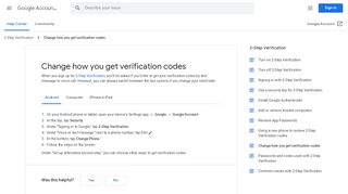 
                            9. Mengubah cara mendapatkan kode verifikasi - Android - Bantuan ...
