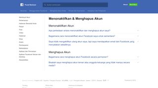 
                            6. Menonaktifkan & Menghapus Akun | Pusat Bantuan Facebook ...