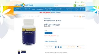 
                            9. ~menoplus 8-pn Discontinued, Bioceuticals, Wholesale Distributor ...