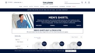 
                            3. Men's Shirts | Formal, Casual & Evening Men's Shirts | T.M.Lewin