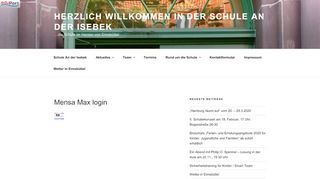 
                            4. Mensa Max login - Schule An der Isebek - Hamburg.de