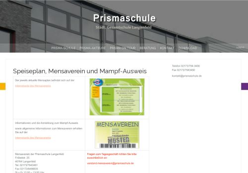 
                            2. Mensa – Prismaschule