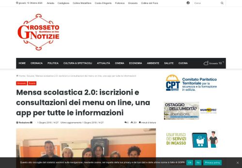 
                            7. Mensa scolastica 2.0: iscrizioni e consultazioni dei menu on line