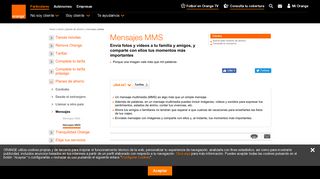 
                            1. Mensajes MMS - Planes de ahorro en factura para ... - Móvil - Orange