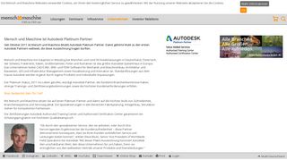 
                            6. Mensch und Maschine ist Platinum Partner von Autodesk